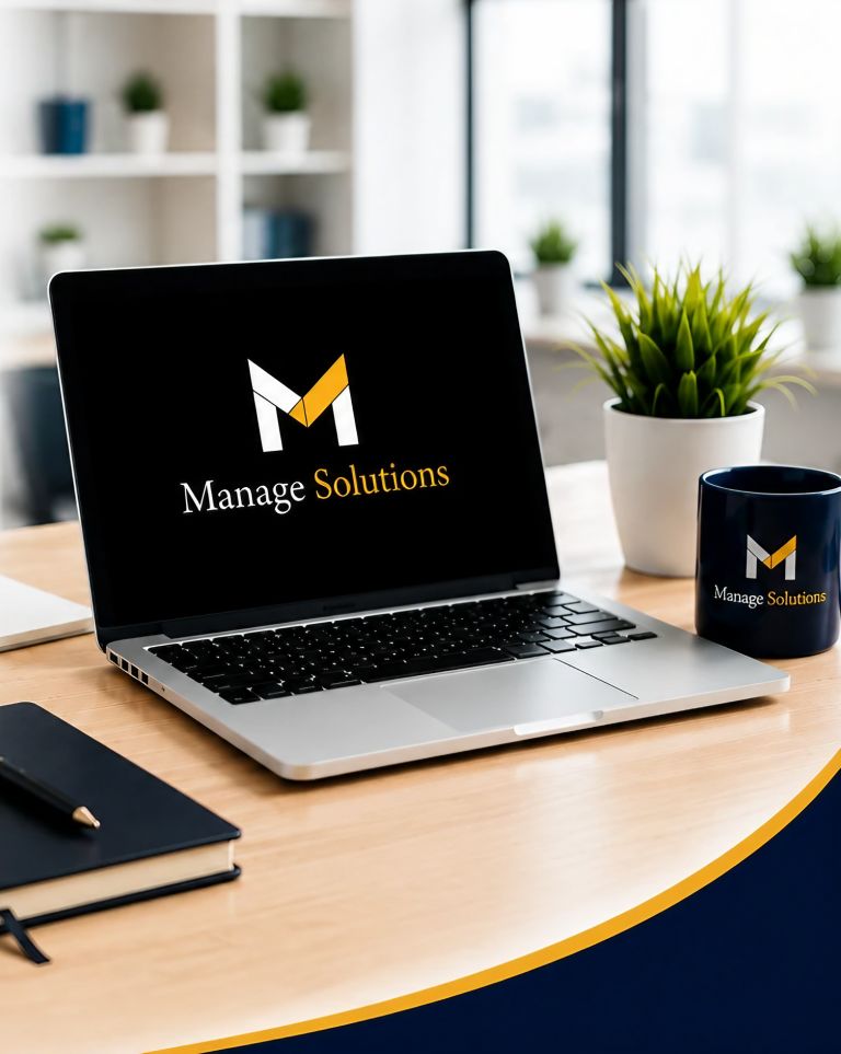 About Us section image showing Manage Solutions workspace